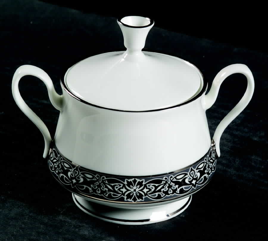 Evening Mood Sugar Bowl & Lid by Oxford (Div of Lenox)-1
