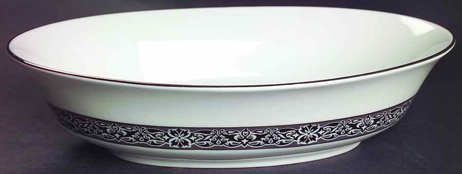 Evening Mood 10" Oval Vegetable Bowl by Oxford (Div of Lenox)-1