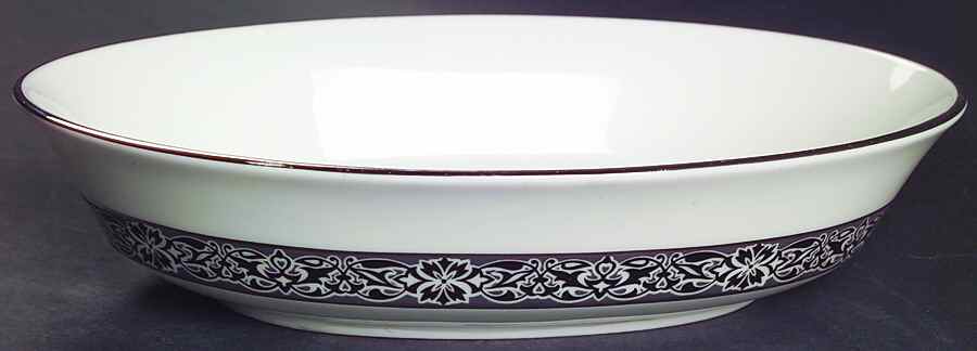 Evening Mood 8" Oval Vegetable Bowl by Oxford (Div of Lenox)-1