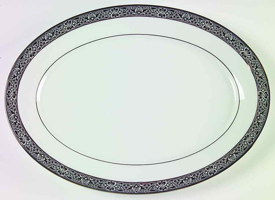 Evening Mood 13" Oval Serving Platter by Oxford (Div of Lenox)-1