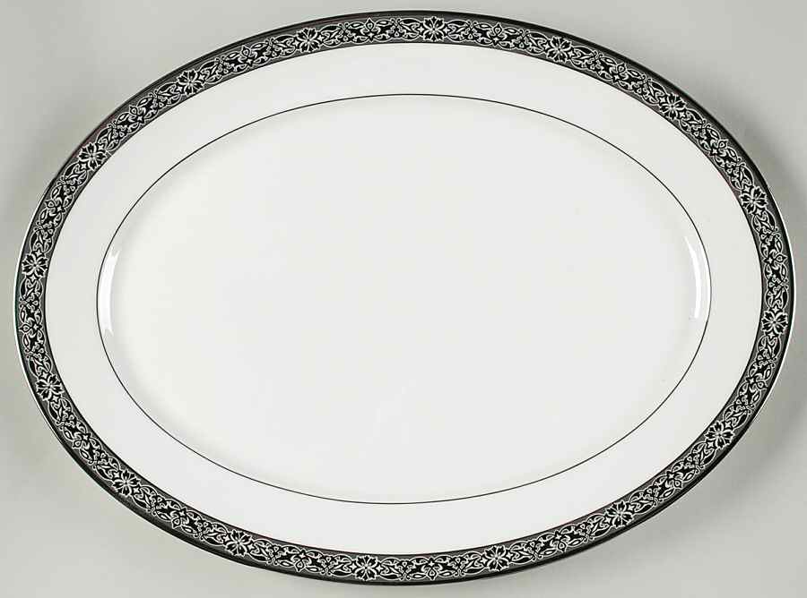 Evening Mood 17" Oval Serving Platter by Oxford (Div of Lenox)-1