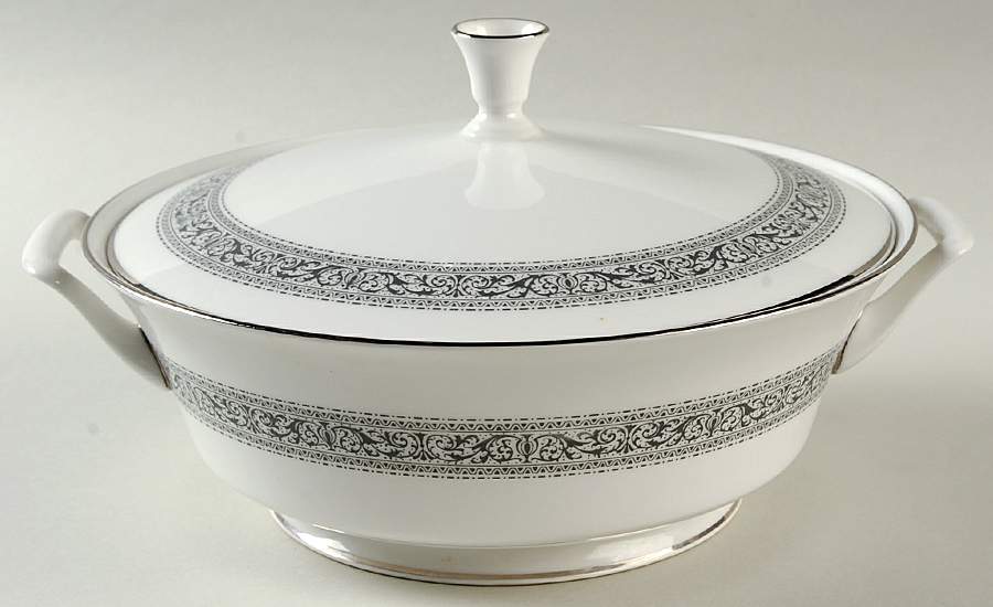 Filigree Round Covered Vegetable by Oxford (Div of Lenox)-1