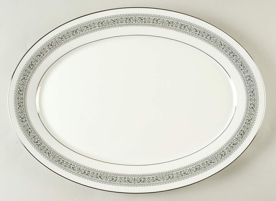 Filigree 16" Oval Serving Platter by Oxford (Div of Lenox)-1