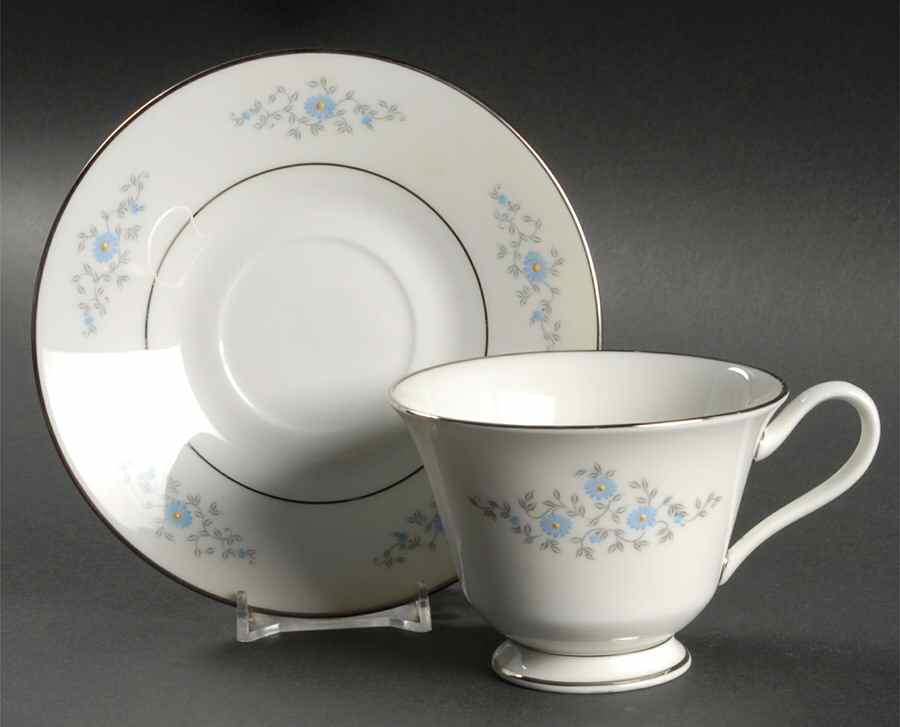 Foxcroft Footed Cup & Saucer Set by Oxford (Div of Lenox)-1
