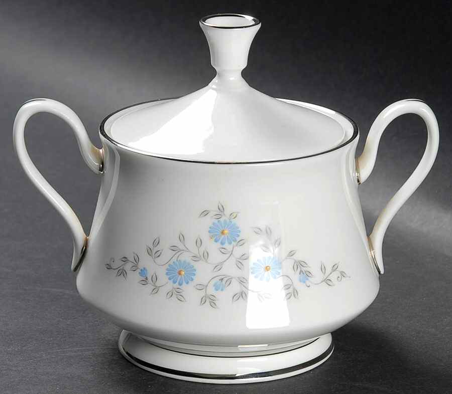 Foxcroft Sugar Bowl & Lid by Oxford (Div of Lenox)-1