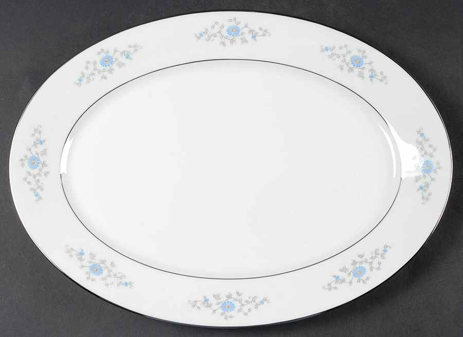 Foxcroft 13" Oval Serving Platter by Oxford (Div of Lenox)-1