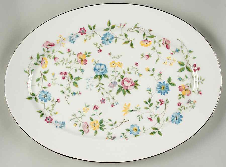 Garden Party 17" Oval Serving Platter by Oxford (Div of Lenox)-1