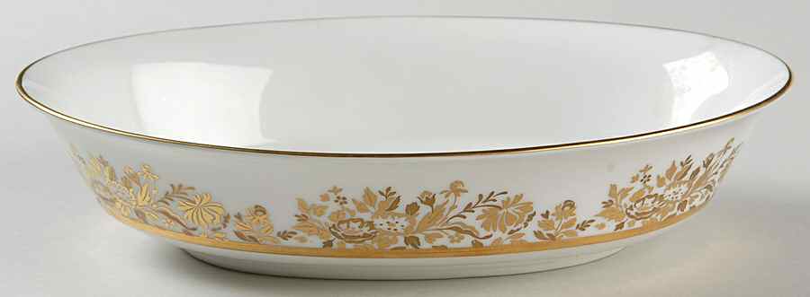Golden Dawn 8" Oval Vegetable Bowl by Oxford (Div of Lenox)-1