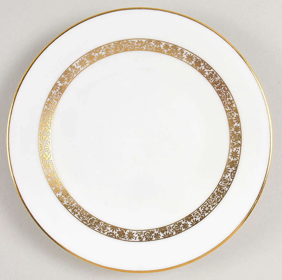 Golden Glen Saucer for Cream Soup Bowl by Oxford (Div of Lenox)-1