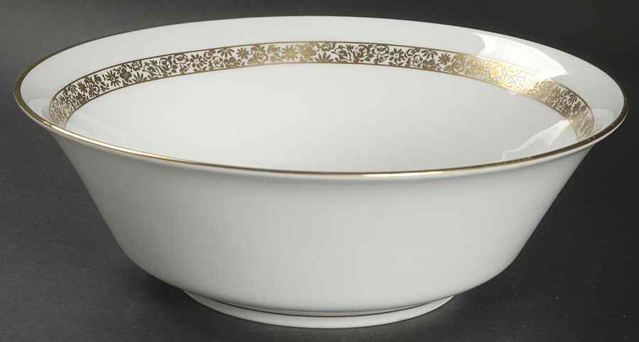Golden Glen 9" Round Vegetable Bowl by Oxford (Div of Lenox)-1