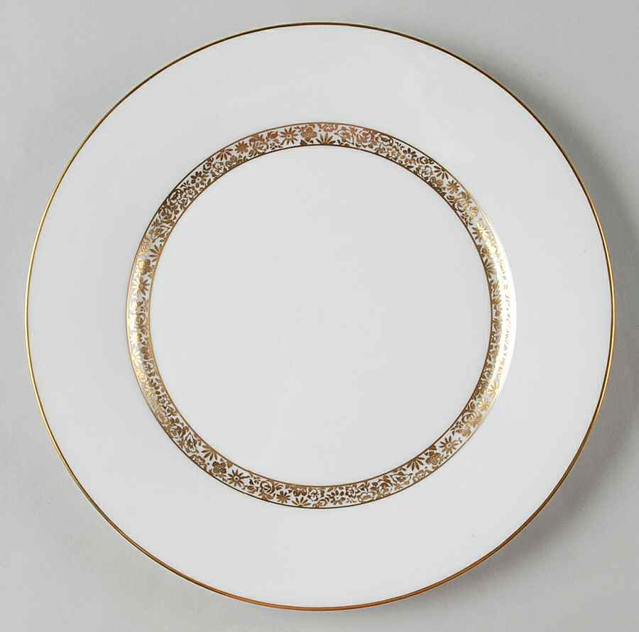 Golden Glen Luncheon Plate by Oxford (Div of Lenox)-1
