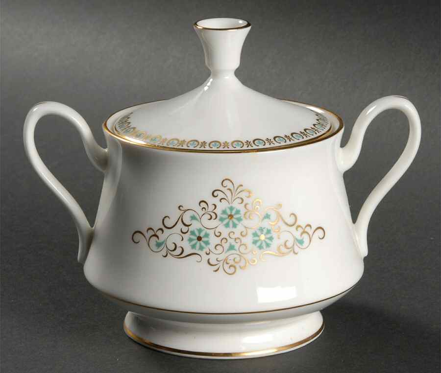 Hampshire Sugar Bowl & Lid by Oxford (Div of Lenox)-1