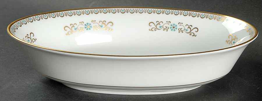 Hampshire 8" Oval Vegetable Bowl by Oxford (Div of Lenox)-1