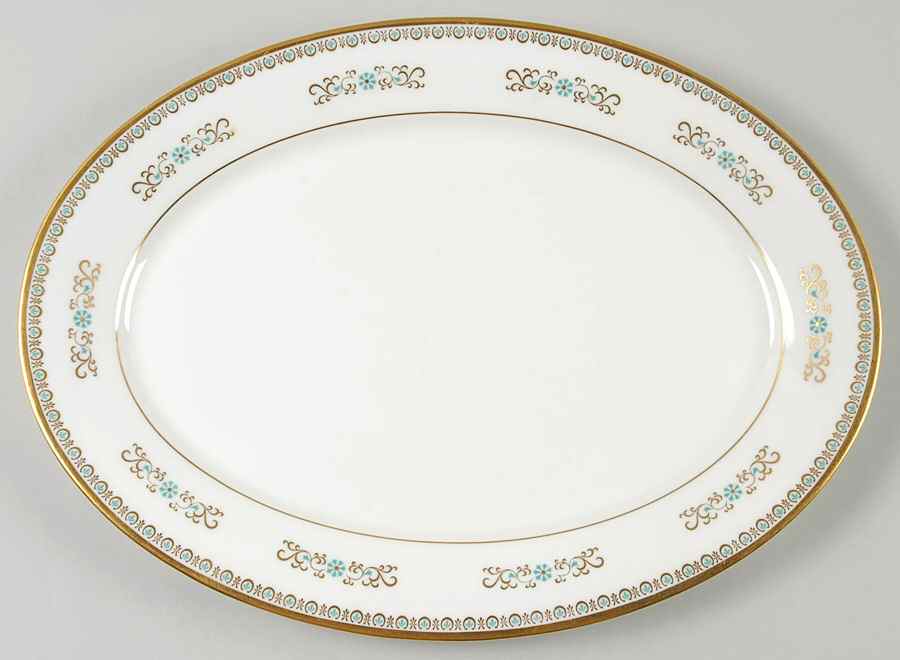 Hampshire 13" Oval Serving Platter by Oxford (Div of Lenox)-1