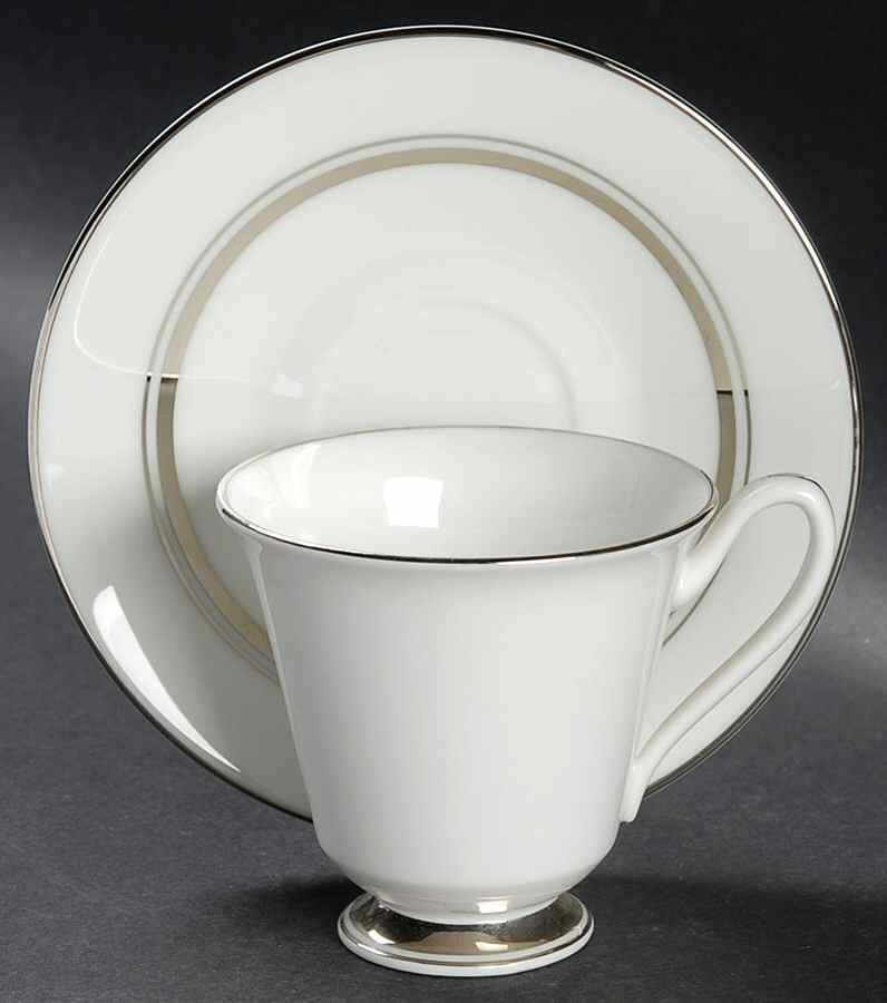 Lexington Footed Demitasse Cup & Saucer Set by Oxford (Div of Lenox)-1