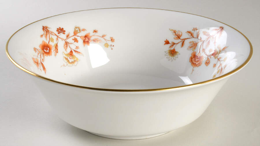 Lotus Garden 9" Round Vegetable Bowl by Oxford (Div of Lenox)-1
