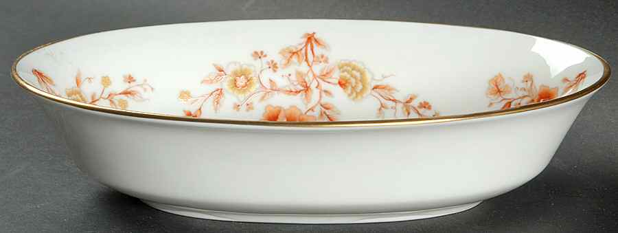 Lotus Garden 8" Oval Vegetable Bowl by Oxford (Div of Lenox)-1