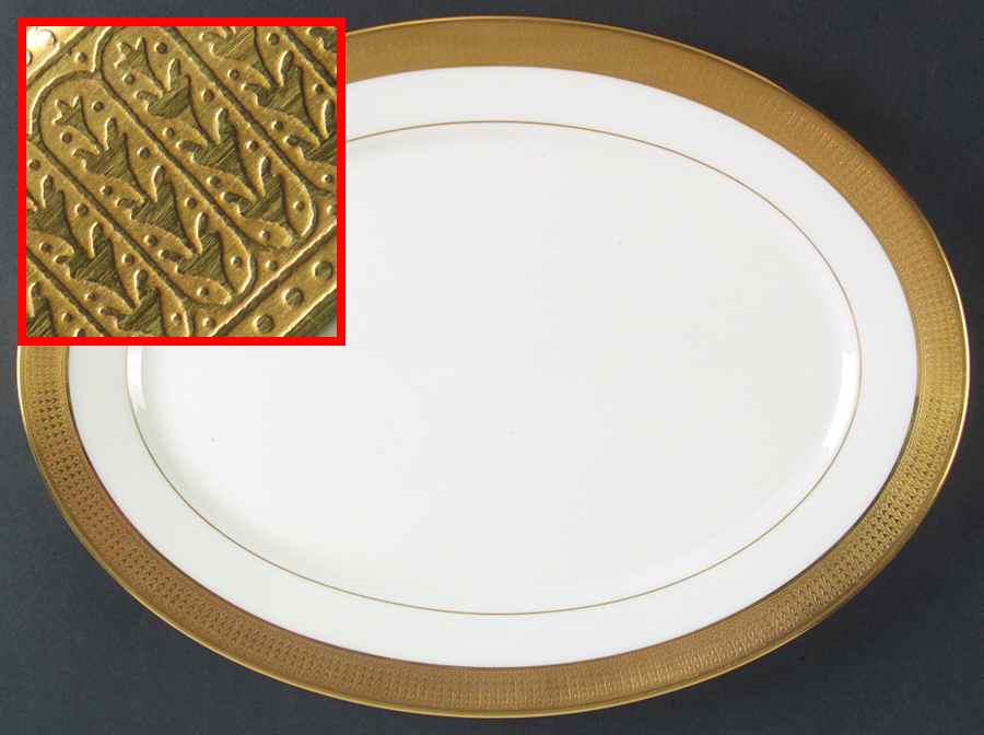 Maldon 13" Oval Serving Platter by Oxford (Div of Lenox)-1