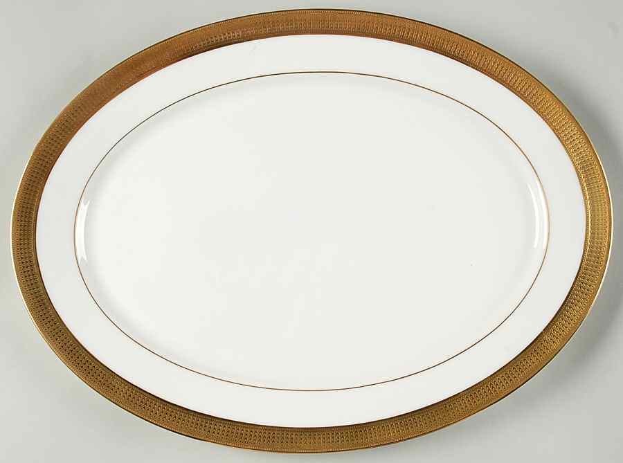 Maldon 17" Oval Serving Platter by Oxford (Div of Lenox)-1