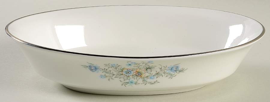 May Morn 8" Oval Vegetable Bowl by Oxford (Div of Lenox)-1