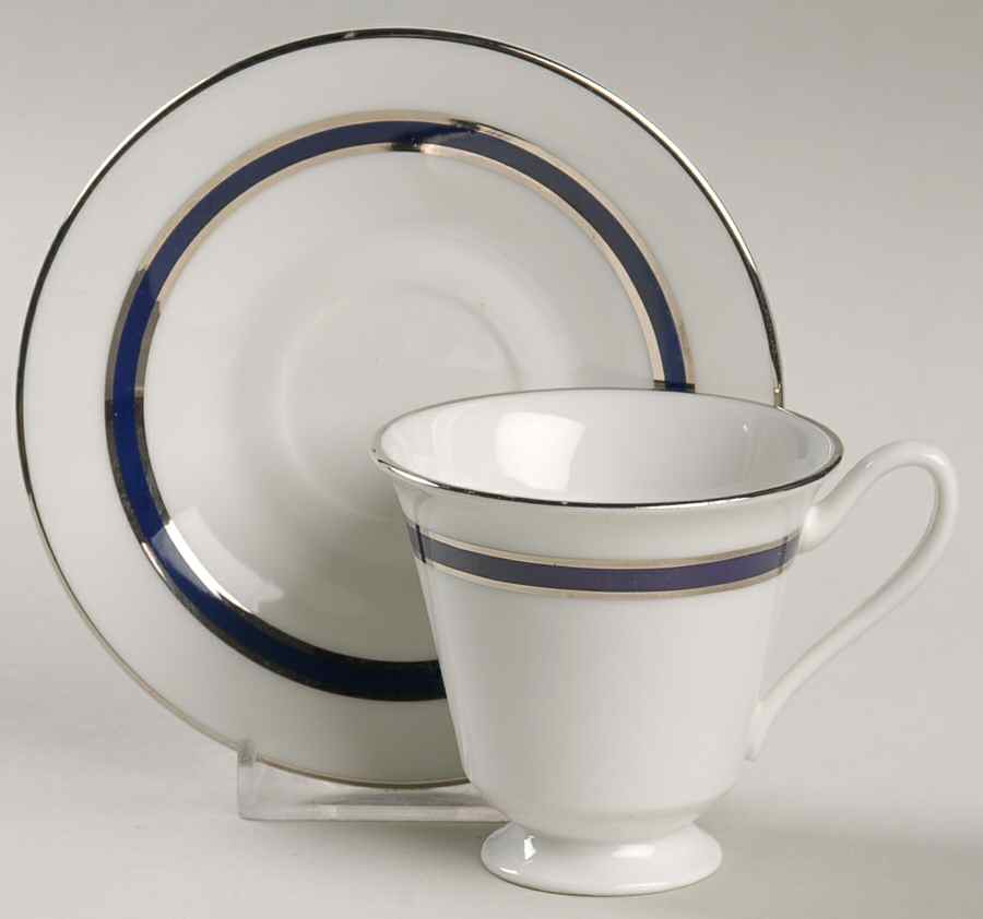 Marquesa Footed Demitasse Cup & Saucer Set by Oxford (Div of Lenox)-1