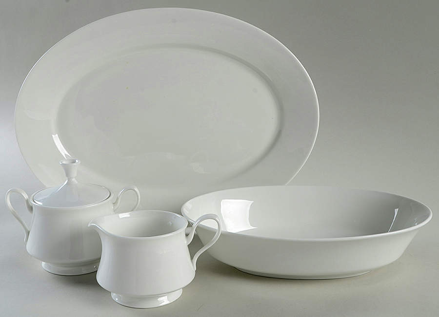 Mayfair White 5 Piece Hostess Set by Oxford (Div of Lenox)-1