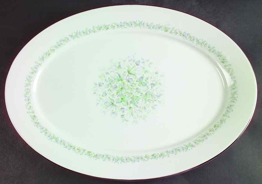 Meadowlark 16" Oval Serving Platter by Oxford (Div of Lenox)-1