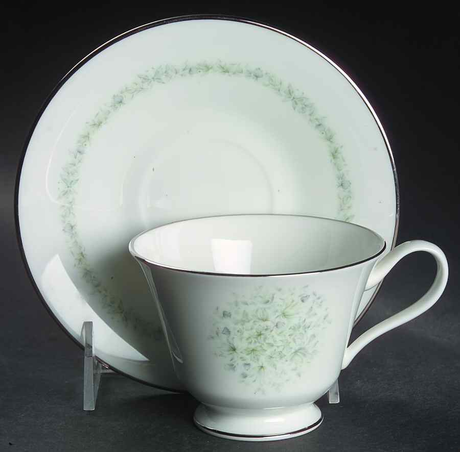Meadowlark Footed Cup & Saucer Set by Oxford (Div of Lenox)-1