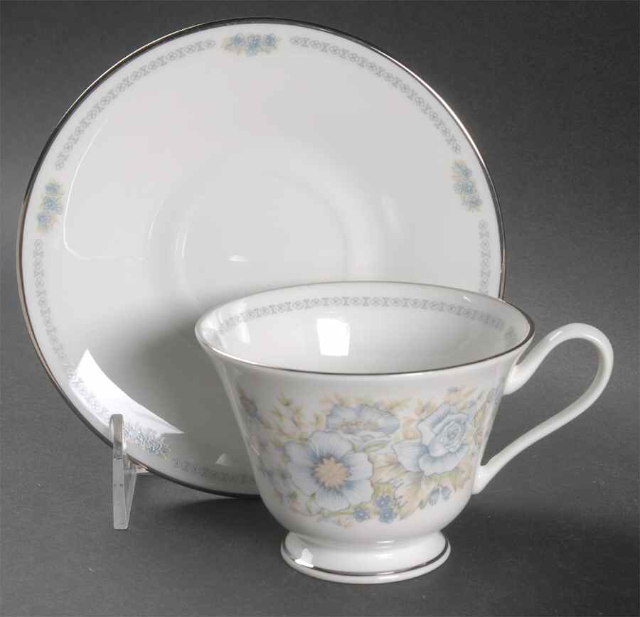 Midsummer Footed Cup & Saucer Set by Oxford (Div of Lenox)-1