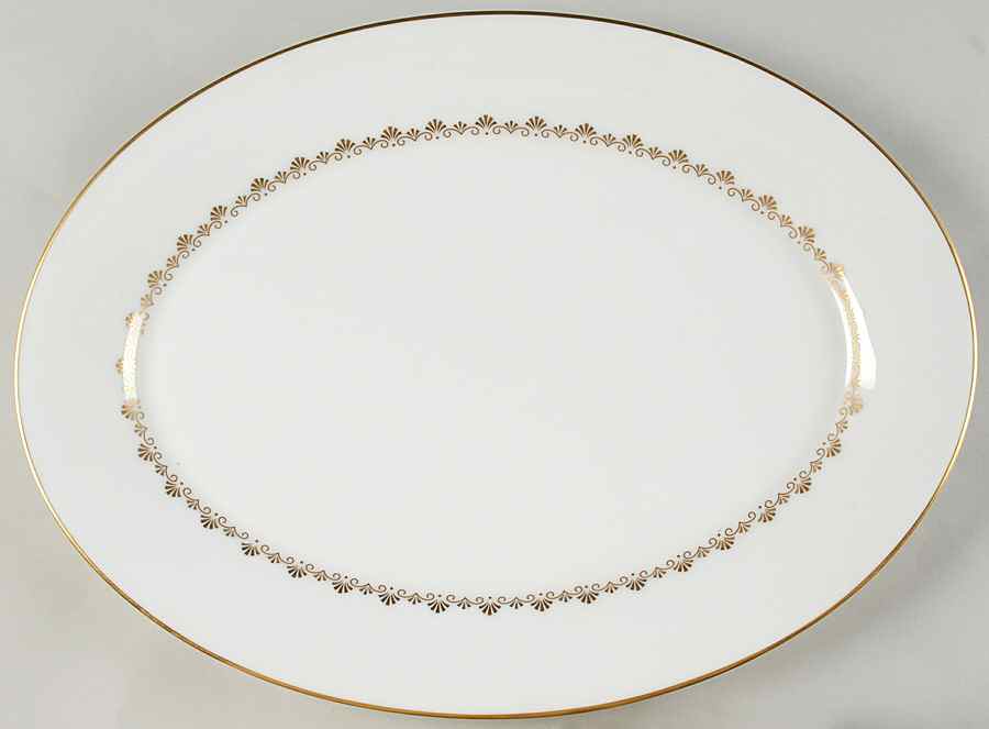 Milburne 13" Oval Serving Platter by Oxford (Div of Lenox)-1
