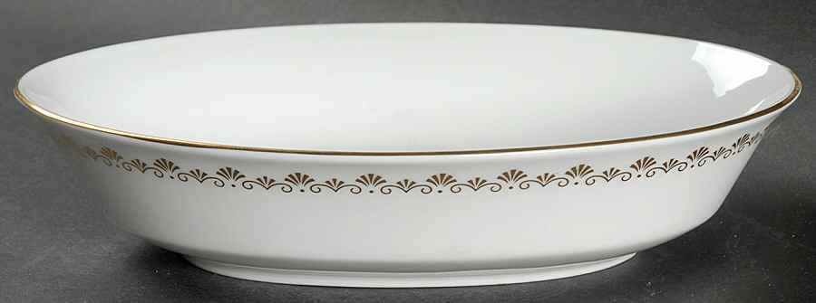Milburne 8" Oval Vegetable Bowl by Oxford (Div of Lenox)-1
