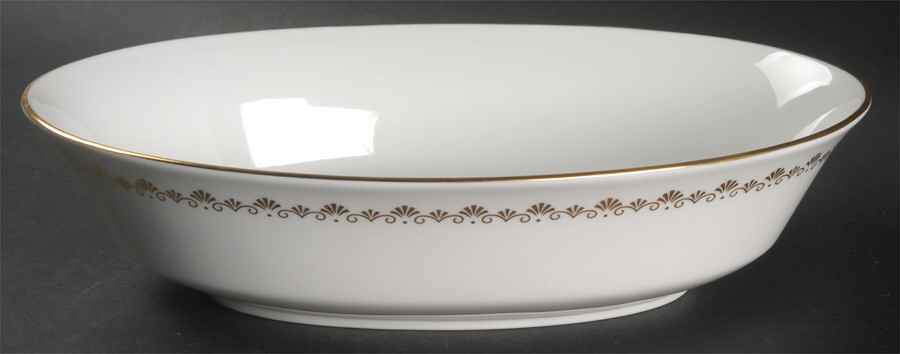 Milburne 10" Oval Vegetable Bowl by Oxford (Div of Lenox)-1