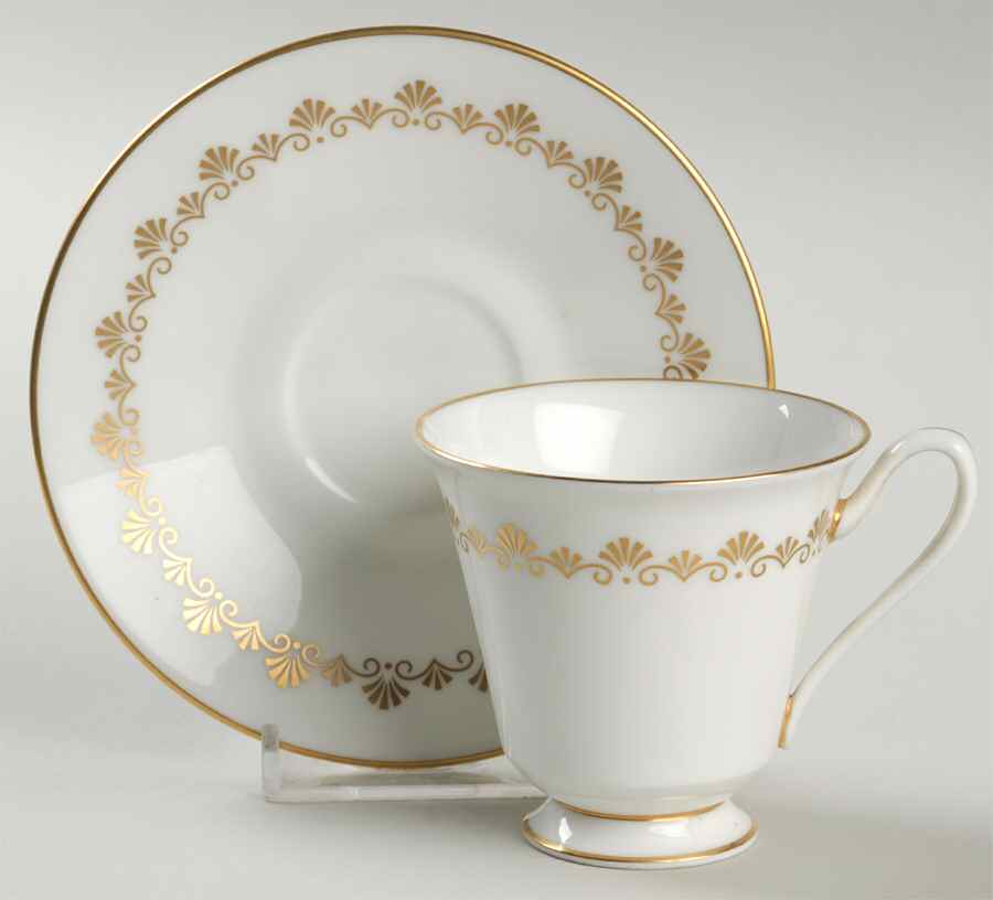 Milburne Footed Demitasse Cup & Saucer Set by Oxford (Div of Lenox)-1