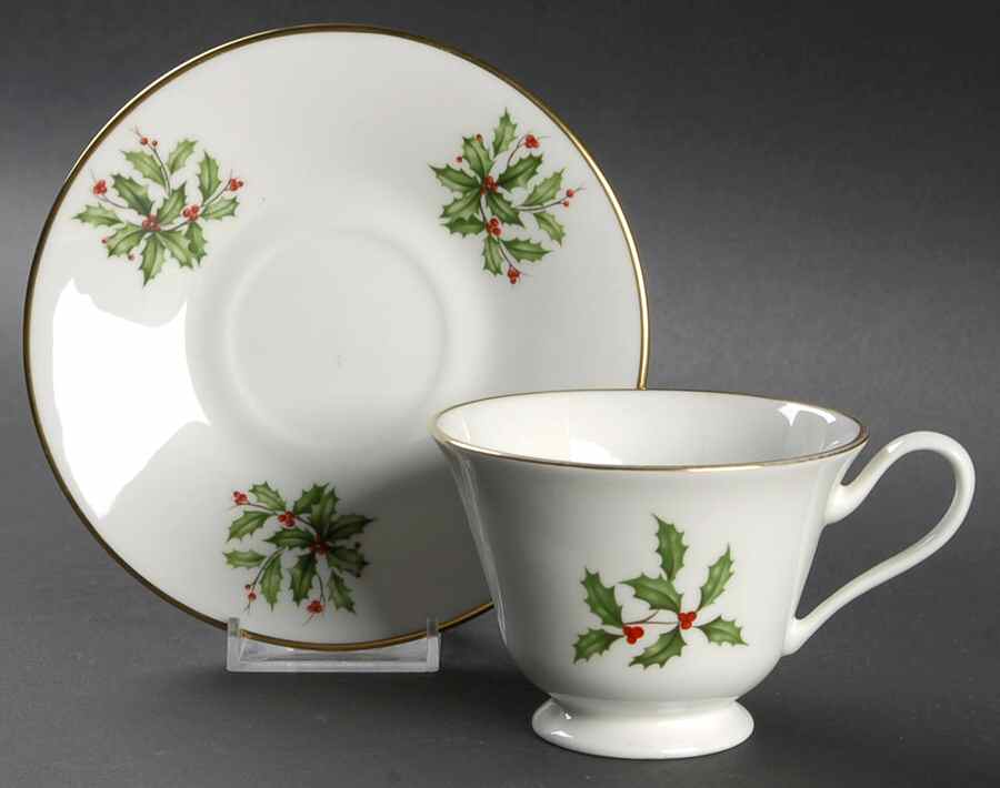 O2 Footed Cup & Saucer Set by Oxford (Div of Lenox)-1