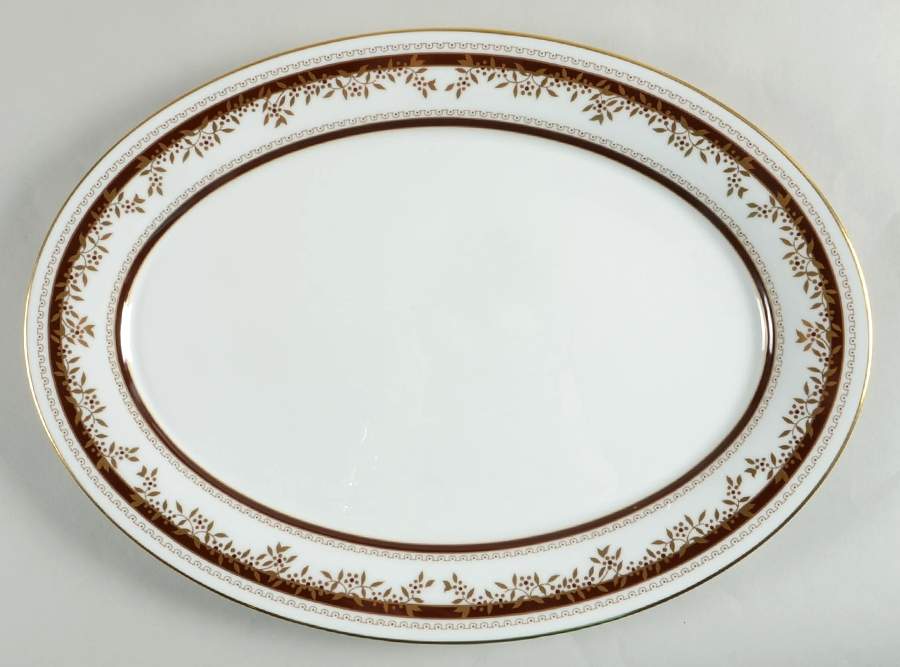 Palace Court 16" Oval Serving Platter by Oxford (Div of Lenox)-1