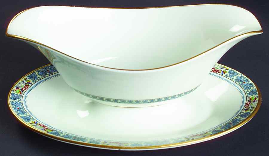 Palisades Gravy Boat with Attached Underplate by Oxford (Div of Lenox)-1