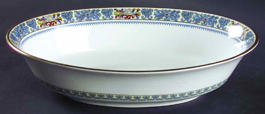 Palisades 10" Oval Vegetable Bowl by Oxford (Div of Lenox)-1