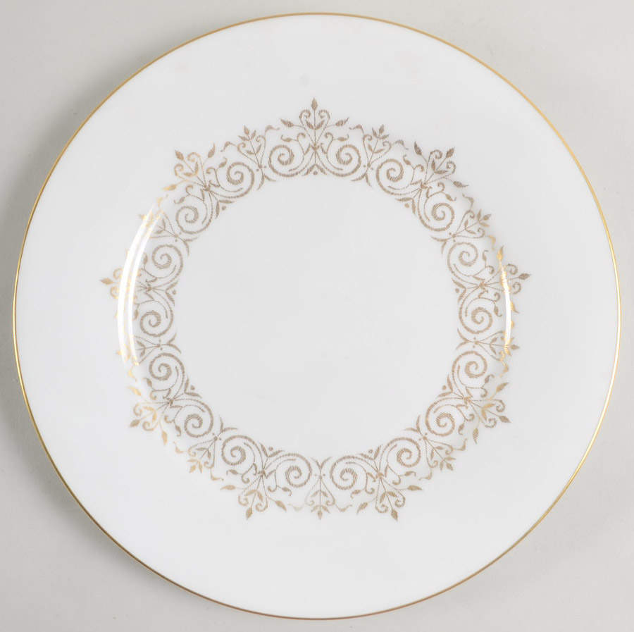 Petit Point Luncheon Plate by Oxford (Div of Lenox)-1