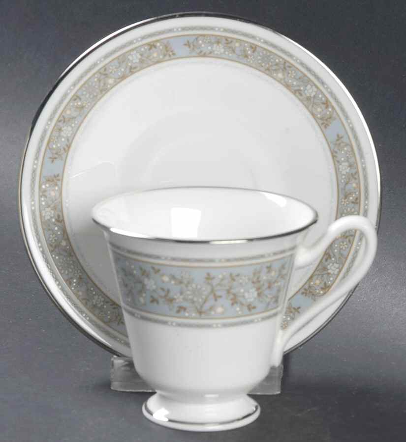 Rendezvous Footed Demitasse Cup & Saucer Set by Oxford (Div of Lenox)-1