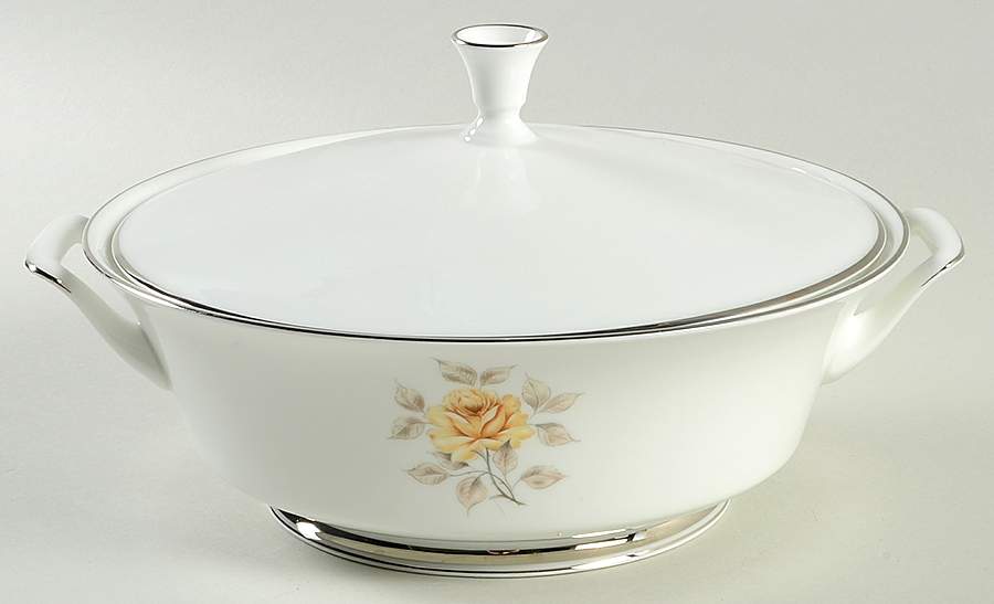 Sharon Round Covered Vegetable by Oxford (Div of Lenox)-1
