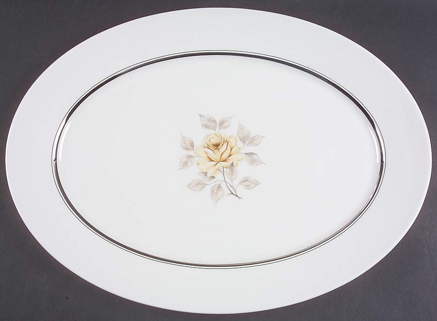Sharon 17" Oval Serving Platter by Oxford (Div of Lenox)-1