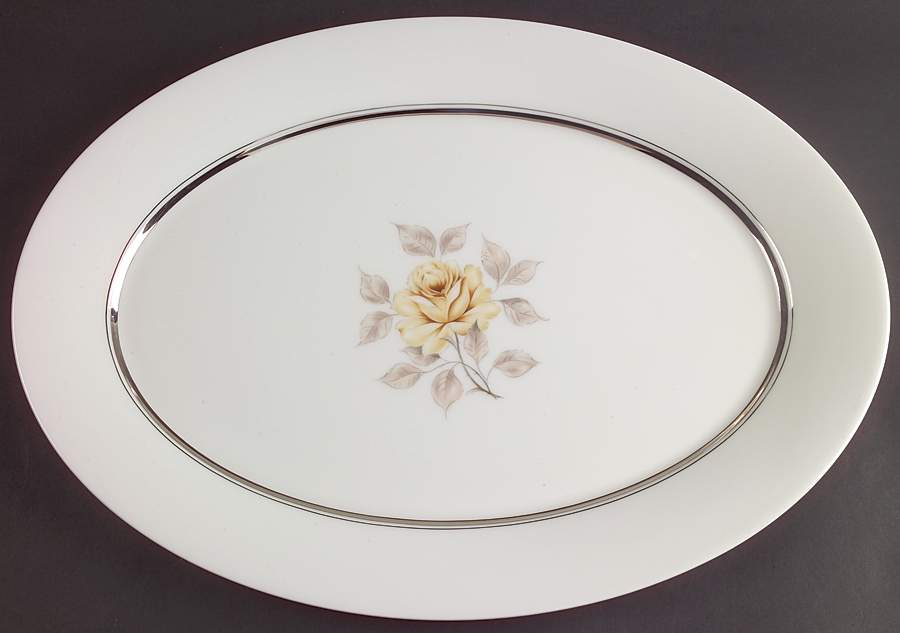 Sharon 16" Oval Serving Platter by Oxford (Div of Lenox)-1