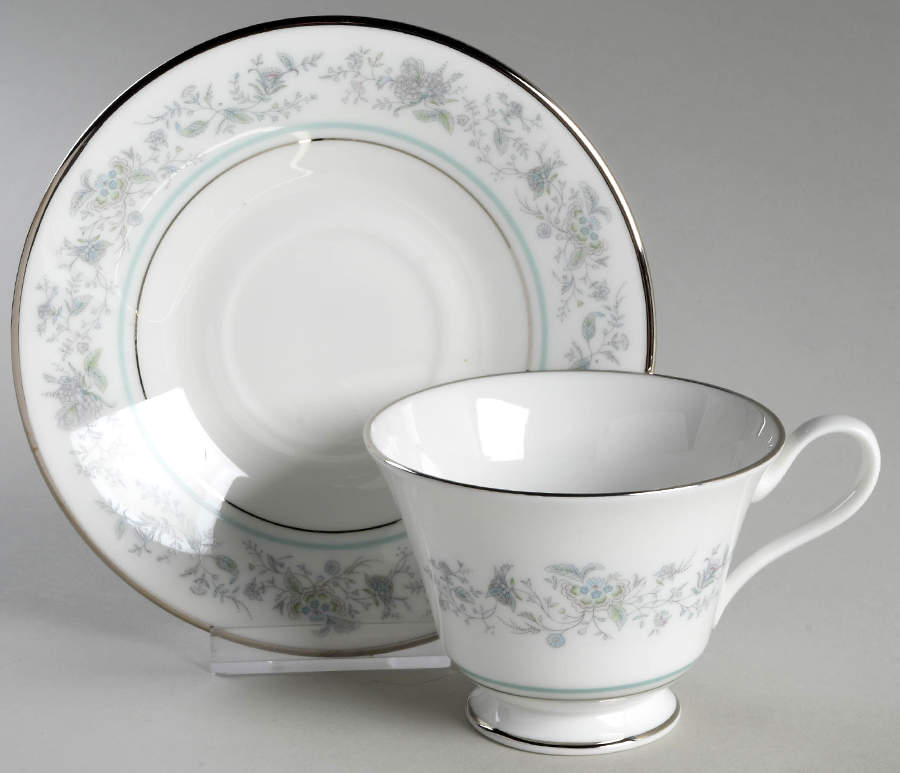 Spring Footed Cup & Saucer Set by Oxford (Div of Lenox)-1