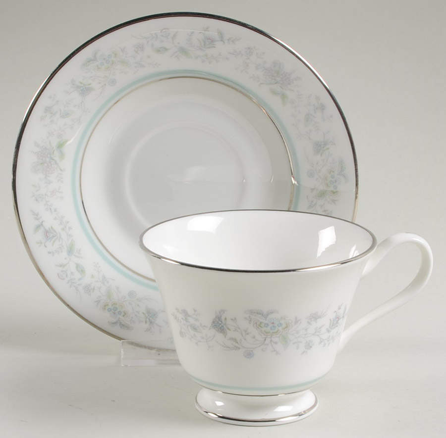 Spring Footed Cup & Saucer Set by Oxford (Div of Lenox)-1