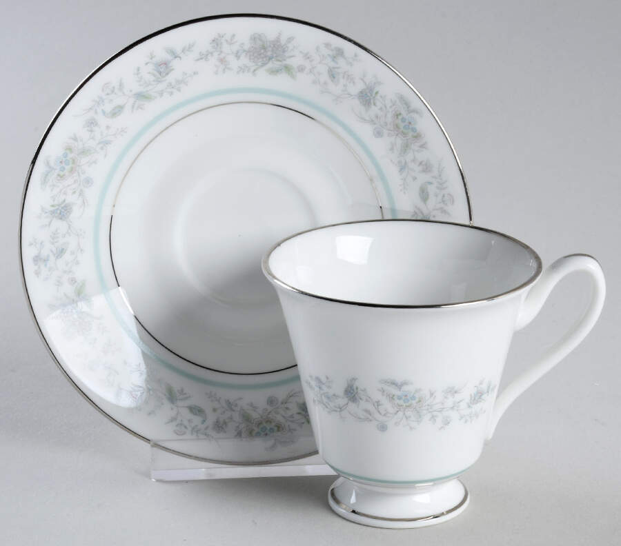 Spring Footed Demitasse Cup & Saucer Set by Oxford (Div of Lenox)-1