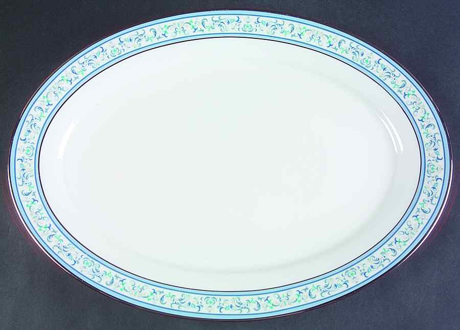 Summerfield 16" Oval Serving Platter by Oxford (Div of Lenox)-1