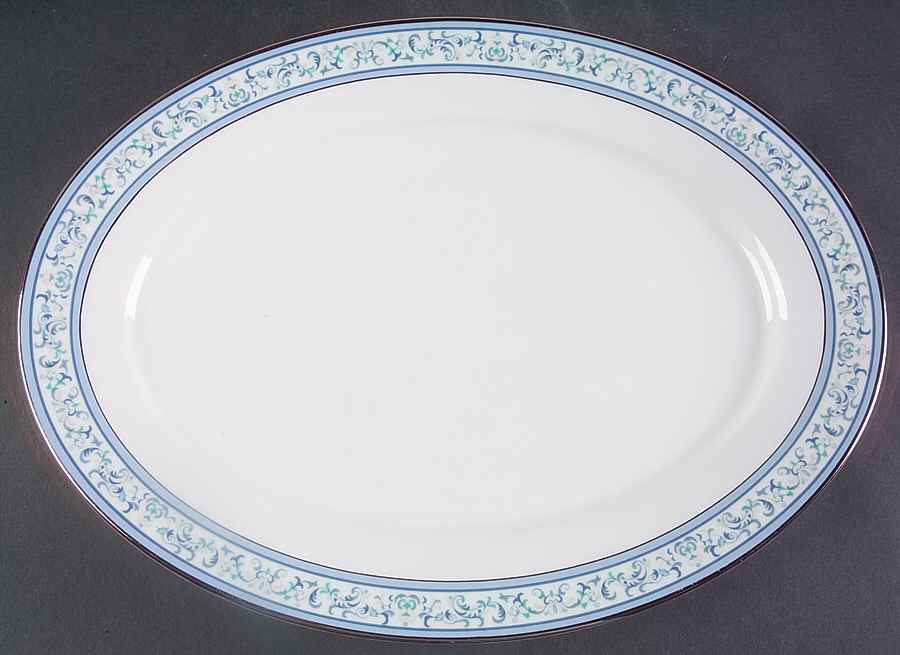 Summerfield 13" Oval Serving Platter by Oxford (Div of Lenox)-1
