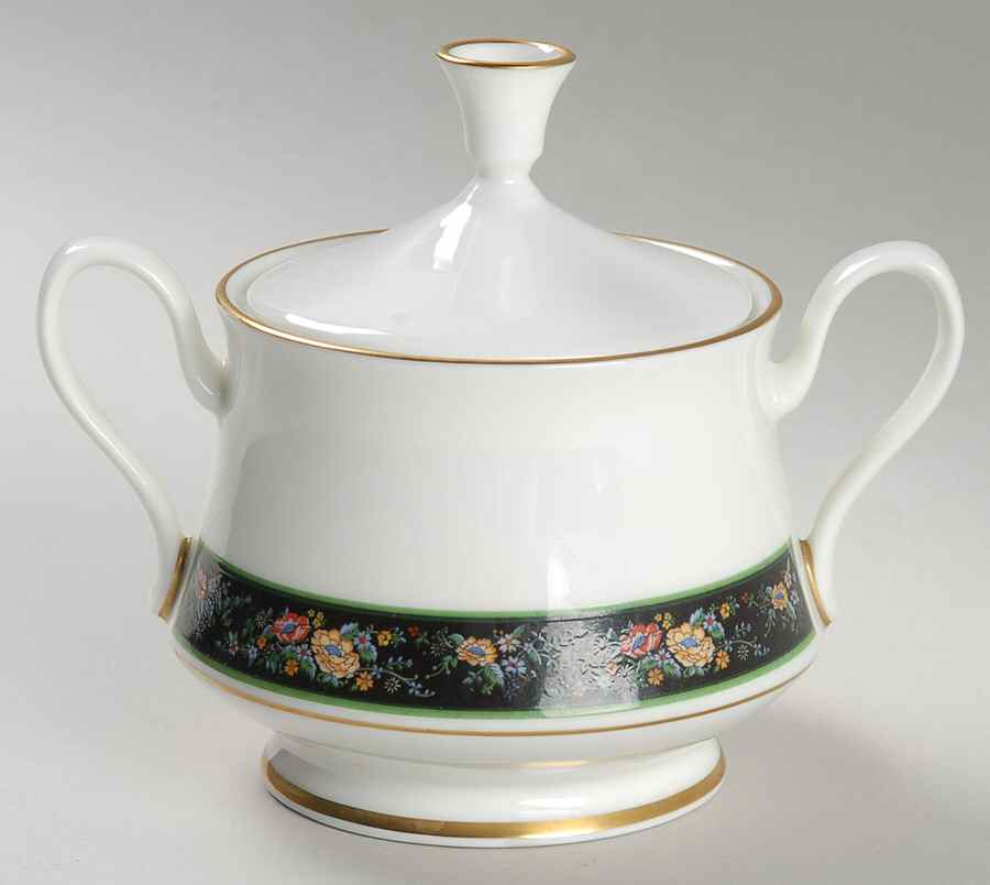 Sutton Place Sugar Bowl & Lid by Oxford (Div of Lenox)-1