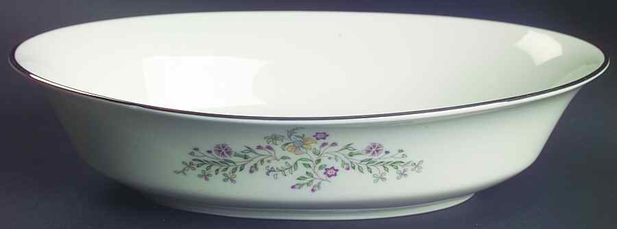 Tenderly 10" Oval Vegetable Bowl by Oxford (Div of Lenox)-1