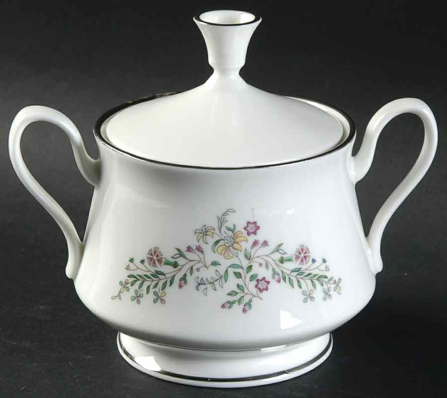 Tenderly Sugar Bowl & Lid by Oxford (Div of Lenox)-1